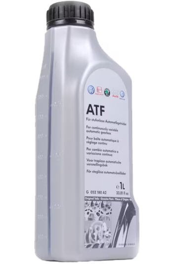 Ulei VW Group pentru transmisie automată G052180A2, volum 1 litru, galben, VW G052180, VW TL 52180, pentru transmisii CVT/Multitronic