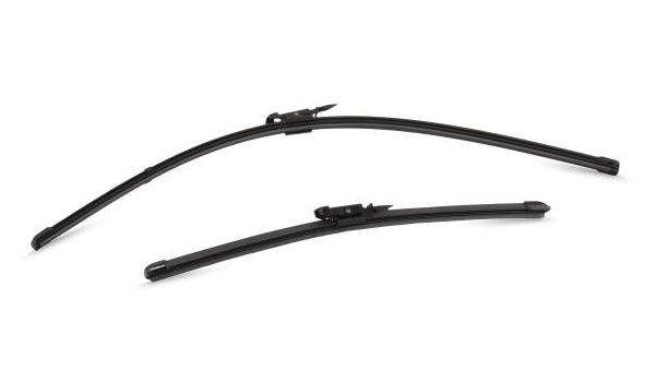 Set VALEO stergatoare parbriz SILENCIO X.TRM FLAT BLADE SET 574375, lungime 650 mm, 400 mm, fara carcasa, cu spoiler pentru MERCEDES-BENZ, OPEL