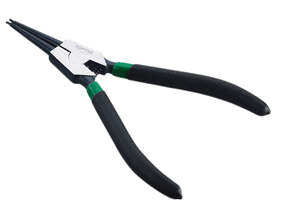 Cleste TOPTUL DCAB1205 pentru sigurante exterioare, falci drepte, dimensiuni 5 inch/127 mm, capacitate deschidere 10-25 mm, otel crom vanadiu