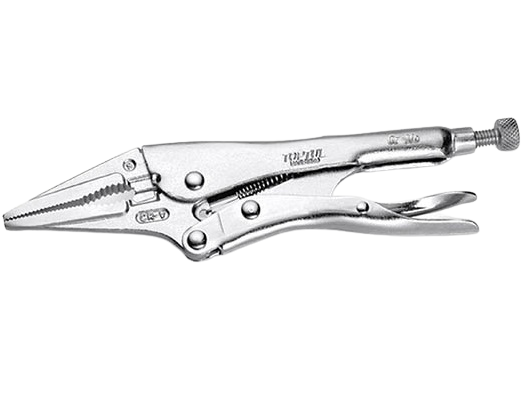 Cleste DAAS1A06 TOPTUL autoblocant, cu falci lungi, dimensiune 6 inch/152.4 mm, crom molibden, finisaj nichelat