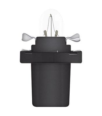 Bec OSRAM 2721MF, bord cu mufa, B8.5D, soclu negru, 12 V, 1.2W