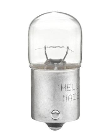 Bec HELLA HEAVY DUTY pentru iluminare număr circulație 8GA 002 071-251, tensiune 24V, putere 10W, R10W, conector BA15s, comanda minimă 10 bucăți pentru IVECO, OPEL, TOYOTA, VOLVO, MAN...