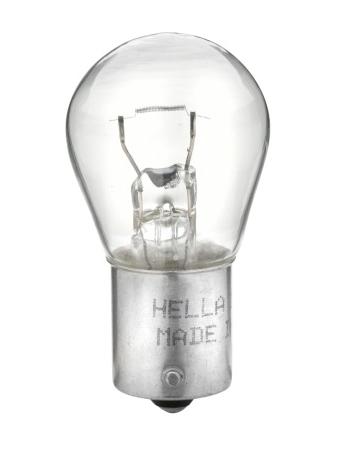 Bec semnalizator auto HELLA STANDARD 8GA 002 073-121, tensiune 12V, putere 21W, P21W, conector BA15s, halogen pentru SKODA, BMW, SEAT, OPEL, TOYOTA...