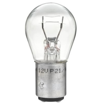 Bec auto lampa frana / Bec auto lampa spate P21/4W 12V 21/4W BAZ15d, HELLA 8GD 004 772-121, se vinde la set de 10 bucati/pret pe bucata