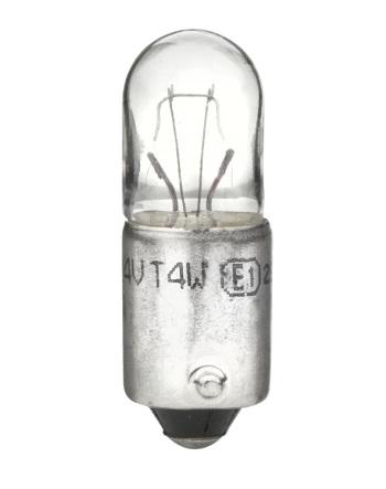 Bec HELLA HEAVY DUTY auto semnalizator 8GP 002 067-241, 24V, 4W, T4W, BA9s, halogen, se vinde la set de 10 bucati/pret pe bucata pentru IVECO, TOYOTA, VOLVO, MAN, VW...