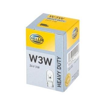 Bec HELLA 8GP 003 594-241, lumini de stationare, W3W, W2,1x9,5d, 24V, 3W, comanda minima 10 bucati pentru MITSUBISHI, MAN, IVECO