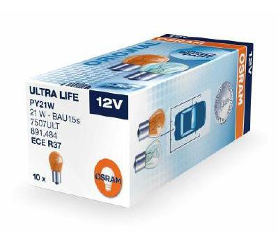 Bec Osram Ultra Life pentru lampa mers inapoi PY21W 12V BAU15s