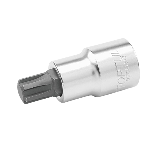 Bit cu profil torx TOPTUL BCQA1613, soclu tubular, prindere patrat 1/2 inch, dimensiune cheie M13, lungime 55 mm