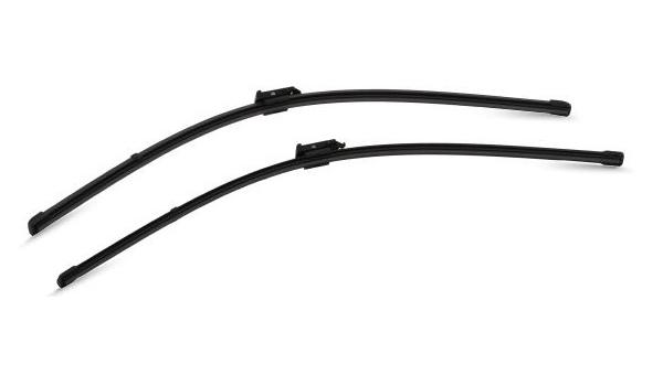 Set VALEO SILENCIO X.TRM FLAT BLADE STERGĂTOARE PARBRIZ 574673, lungime 650 mm, fără carcasă, cu spoiler pentru PEUGEOT, OPEL