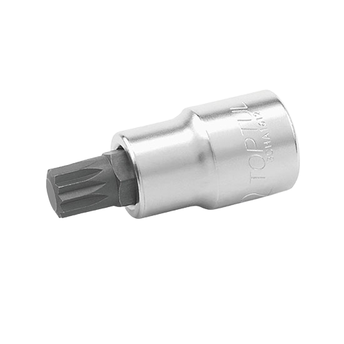 Bit TOPTUL BCHA1606 cu soclu tubular, profil bi-hexagonal M6, prindere 1/2 inch, lungime 55 mm, crom vanadiu