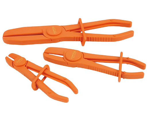 Set 3 clești pentru blocat conducte flexibile TOPTUL JGAR0301, diametru compatibil 6-57 mm, plastic