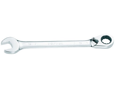 Cheie TOPTUL ABEA0808, combinată cu clichet reversibil, 72 dinți, deschidere cheie 8 mm, lungime 135 mm, crom vanadiu