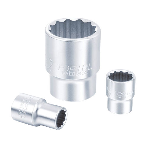 Cheie tubulara BAEB2430 TOPTUL, antrenor patrat 3/4 inch, profil bi-hexagonal, deschidere cheie 30 mm, lungime 54 mm, crom vanadiu