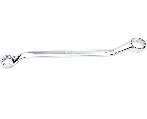 Cheie TOPTUL ACAH3436, inelara dubla, deschidere 1-1/16 x 1-1/8 inch, lungime 372 mm, unghi 45 grade, crom vanadiu, finisaj cromat