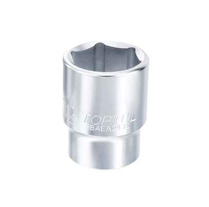 Cheie BAEA1214, tubulara TOPTUL, prindere patrat 3/8 inch, profil hexagonal, deschidere cheie 14 mm, lungime 28 mm, crom vanadiu