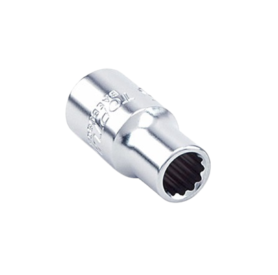 Cheie TOPTUL BAEB0804, prindere patrat 1/4 inch, profil bi-hexagonal, deschidere cheie 4 mm, lungime 25 mm, crom vanadiu