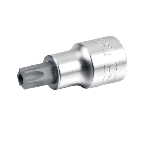 Bit cu soclu tubular TOPTUL BCLA0830, profil stea T30, prindere 1/4 inch, 37 mm lungime, crom vanadiu