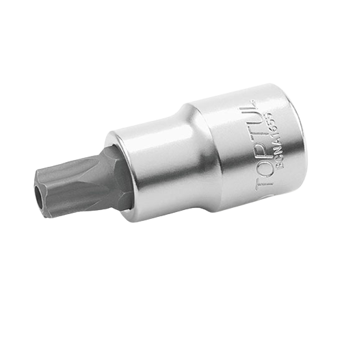 Bit TOPTUL cu soclu tubular BCNA0830, profil stea, antrenor pătrat 1/4 inch, deschidere cheie T30, lungime 37 mm, crom vanadiu