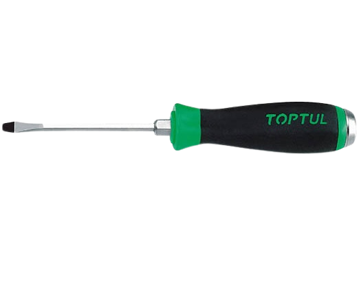 Șurubelniță TOPTUL FAGB0818, dreaptă, dimensiuni 1.2x8 mm, lungime 300 mm, lungime activă 175 mm, mâner ergonomic, aderent