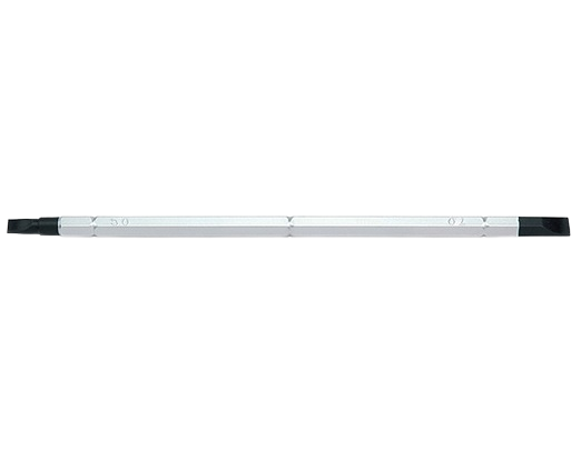 Bit TOPTUL FMCA0406 pentru înșurubare, cu 2 capete drepte 4 x 6 mm, lungime 175 mm, oțel crom vanadiu + molibden