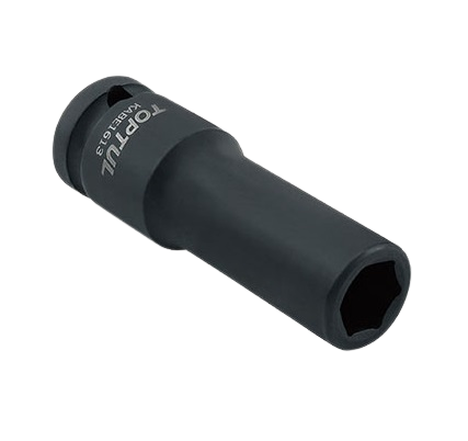Cheie TOPTUL KABE1617 tubulara de impact, prindere patrat 1/2 inch, profil hexagonal, deschidere cheie 17 mm, lungime 78 mm, crom molibden