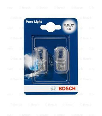 Bec Bosch Pure Light W21/5W 12V 21/5W W3x16q Pachet 2 bucăți