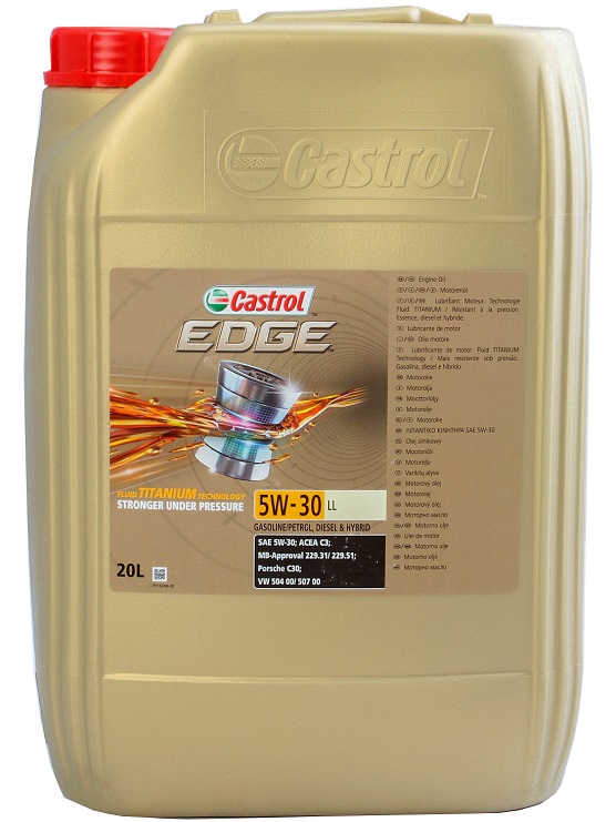 Ulei CASTROL Edge LL 5W30 15664C, motor, volum 20 litri, sintetic pentru MB