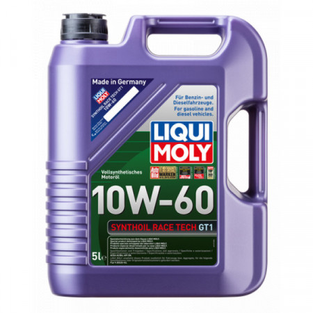 Ulei motor LIQUI Synthoil Racetech GT1 10W60 8909, volum 5 litri, sintetic