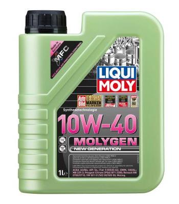 Ulei motor LIQUI MOLY Molygen 10W40 New Generation 9955, volum 1 litru, sintetic pentru Fiat, Citroen, Renault, Peugeot...