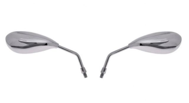 Oglinzi nichelate "lacrima" pentru moto M10