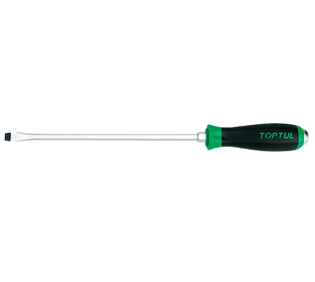 Șurubelniță dreaptă FALB1030 TOPTUL, dimensiuni 1.6x10 mm, lungime 425 mm, lungime activă 300 mm, mâner ergonomic, aderent