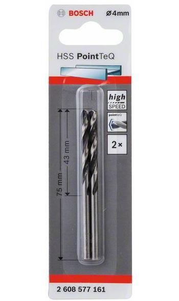 Burghiu HSS PointTeQ spiral de 4,0 mm