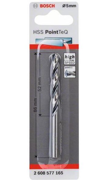 Burghiu HSS PointTeQ spiral de 5,0 mm