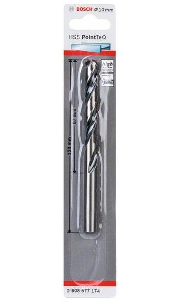 Burghiu HSS spiral PointTeQ de 10,0 mm