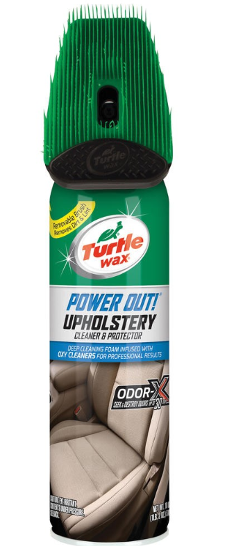 Spray Turtle Wax Power Out Upholstery curatare si intretinere tapiterie cu perie 400ml