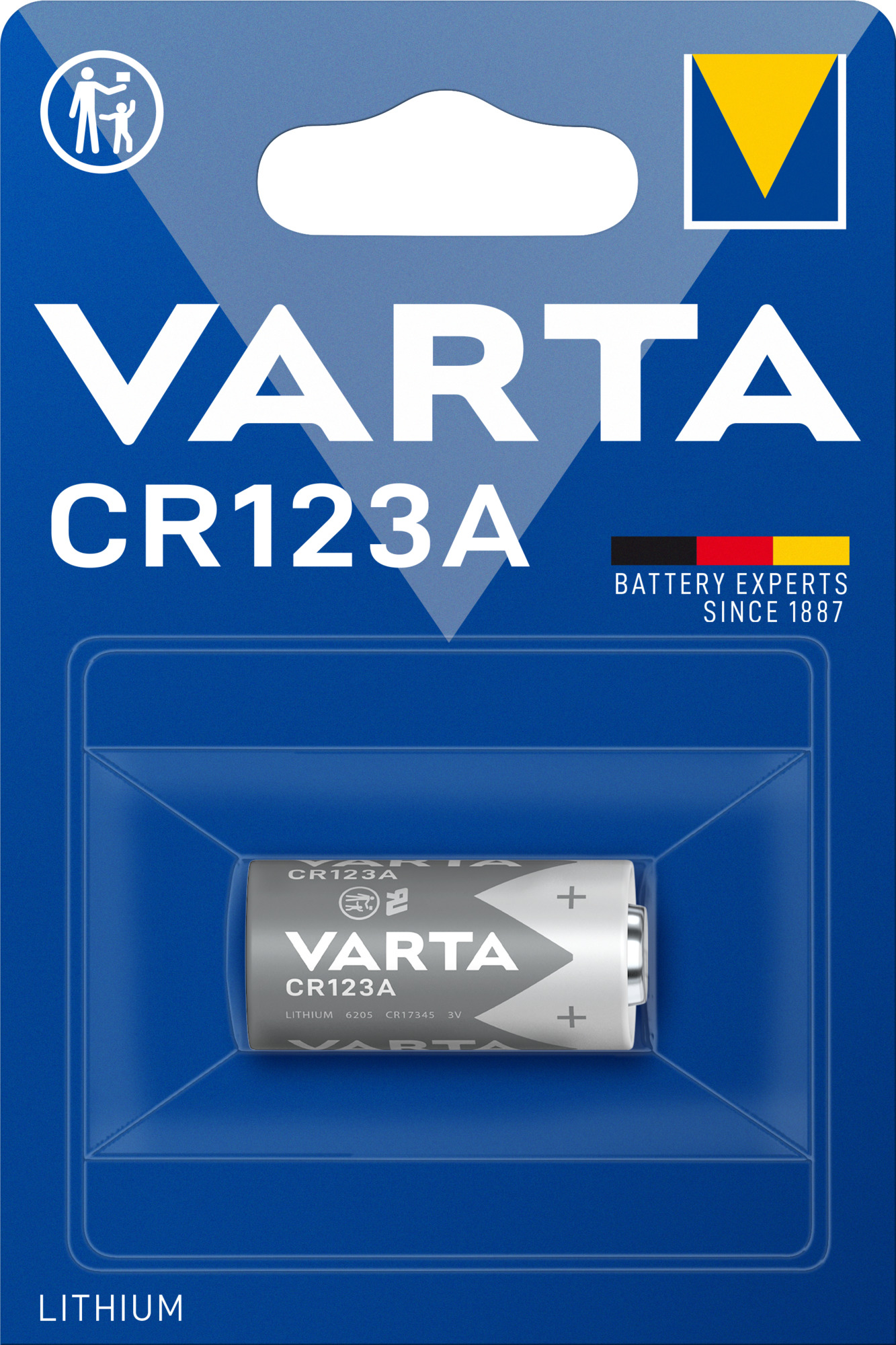 Baterie Lithium Varta CR123A 3V
