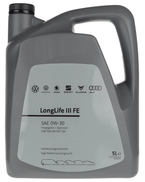 Ulei motor VW 0W30 Group Longlife III VW GS55545M4EUR, volum 5 litri, 504.00/507.00
