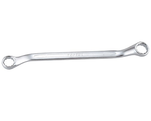 Cheie TOPTUL ACEH1012, inelara dubla, deschidere 5/16 x 3/8 inch, lungime 170 mm, unghi 45 grade, crom vanadiu, finisaj satinat