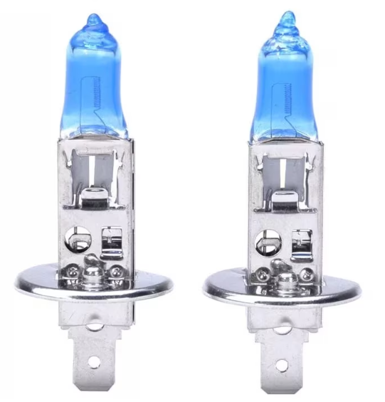 Set 2 becuri auto pentru far faza lunga CARPRISS 70721055, H1, 12V, P14.5s, xenon look, +30% intensitate luminoasă