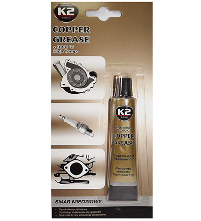 Vaselina cupru K2 COPPER GREASE B401, temperatura maxima 1090 Celsius, 20 grame