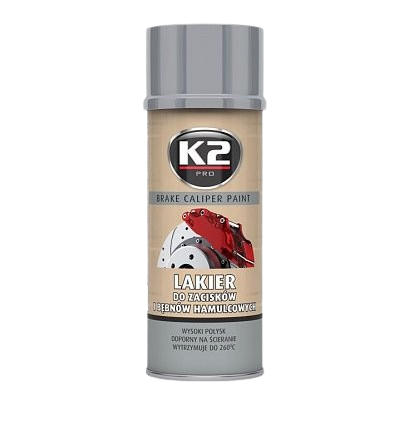Spray argintiu vopsea etriere frana K2 BRAKE CALIPER PAINT L346SR, 400 ml