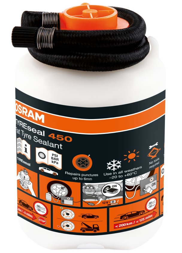 Soluție OSRAM TyreSeal OTSB450 pentru etanșare anvelope, recipient 450 ml