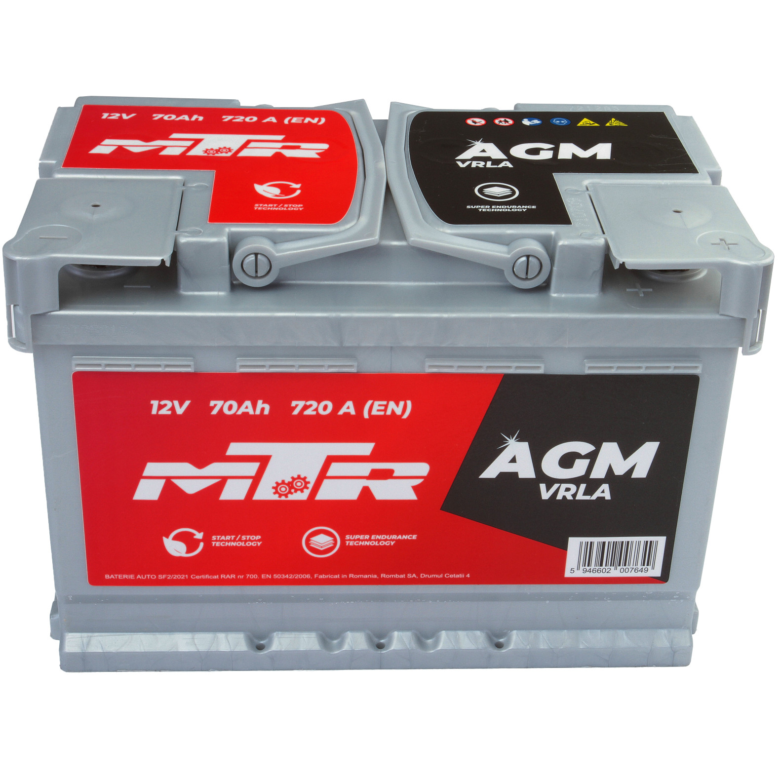 Acumulator AGM-VRLA 70 Ah MTR [Start-Stop]