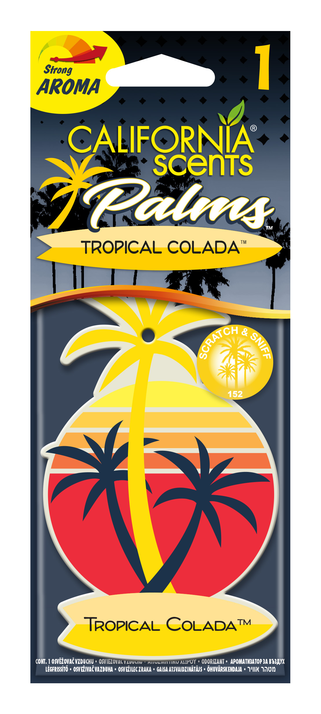 Odorizant auto California Scents Colada Tropicală