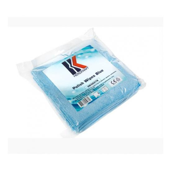 Set 5 buc Lavete microfibre de culoare albastră