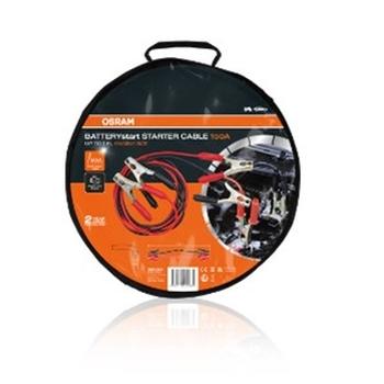 Set cabluri de curent, pornire auto, OSRAM OSC060, voltaj 6/12V, 150 A, lungime 2.5 metri, 6 mm, cleme tip crocodil izolate