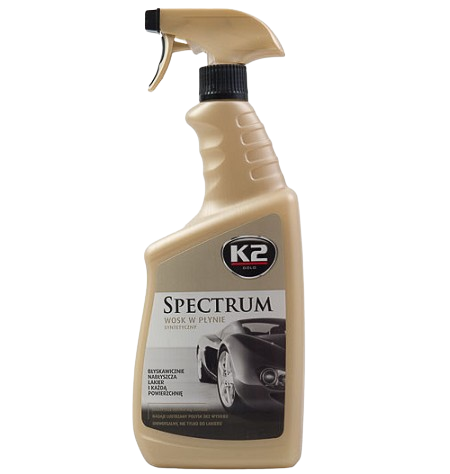 Solutie K2 SPECTRUM G021 cu ceara lichida pentru lustruit, recipient cu pulverizator, 700 ml