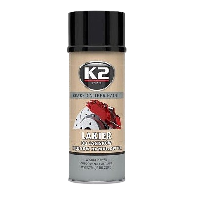 Spray negru vopsea pentru etriere frana K2 BRAKE CALIPER PAINT L346CA, 400 ml