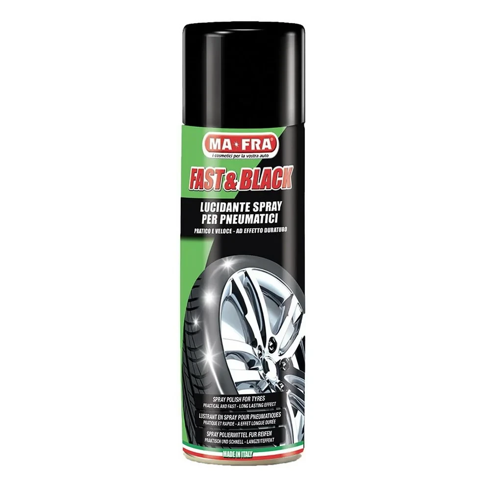 Spray Ma-Fra Fast Black Anvelope, 500 ml