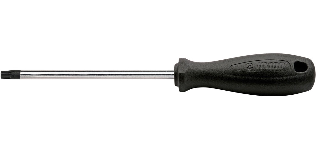 Șurubelniță UNIOR 616386, profil torx, deschidere T25, dimensiune 25 mm, tijă oțel vanadiu, vârf brunat, mâner ergonomic